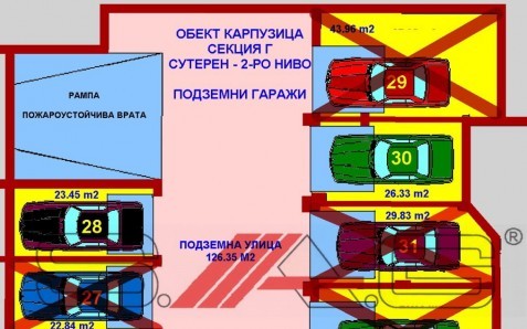 project Karpuzitza, section D - garages, level 2